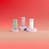 Green, pink and white insulated cups with smart temperature measurement rings, portable stainless steel for keeping warm and cold Specification image